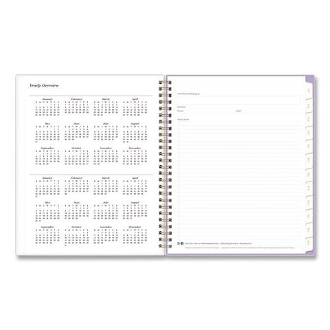 Sincerely Jules Becca Academic Year Weekly/monthly Planner, 9 X 7, Purple Cover, 12-month (july To June0: 2026 To 2027