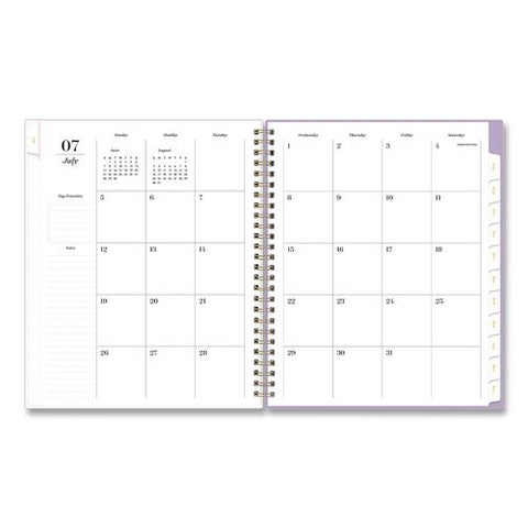 Sincerely Jules Becca Academic Year Weekly/monthly Planner, 9 X 7, Purple Cover, 12-month (july To June0: 2026 To 2027
