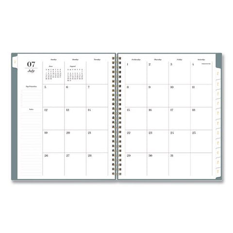 Sincerely Jules Swiss Daisy Marina Academic Year Weekly/monthly Planner, 9 X 7, 12-month (july To June): 2026 To 2027
