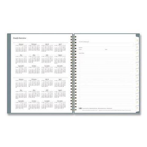 Sincerely Jules Swiss Daisy Marina Academic Year Weekly/monthly Planner, 9 X 7, 12-month (july To June): 2026 To 2027