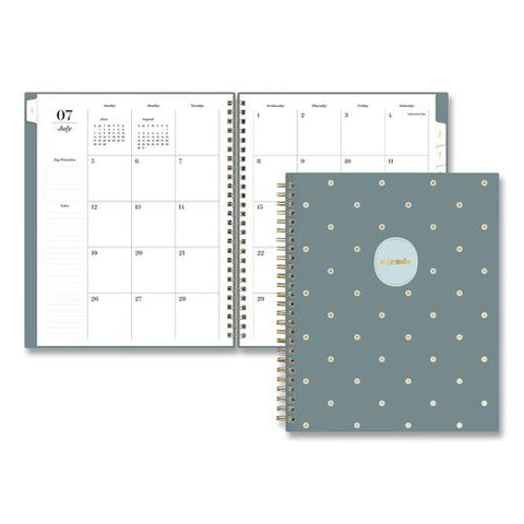 Sincerely Jules Swiss Daisy Marina Academic Year Weekly/monthly Planner, 9 X 7, 12-month (july To June): 2026 To 2027