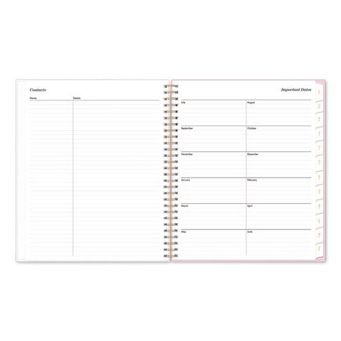 Blue Sky Sincerely Jules Wavy Pink Academic Year Monthly Planner, 10 X 8, Pink Cover, 12-month (july To June): 2026 To 2027