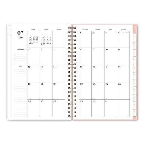 Sincerely Jules Berry Season Rose Academic Year Weekly/monthly Planner, 8 X 5, Pink Cover, 12-month (july To June): 2026-2027