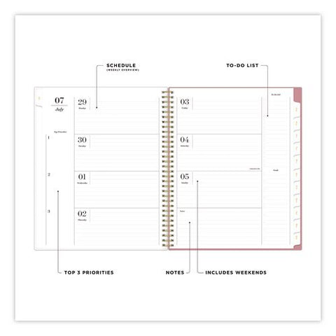 Sincerely Jules Kentia Academic Year Weekly/monthly Planner, 11 X 8, Multicolor Cover, 12-month (july To June): 2026 To 2027