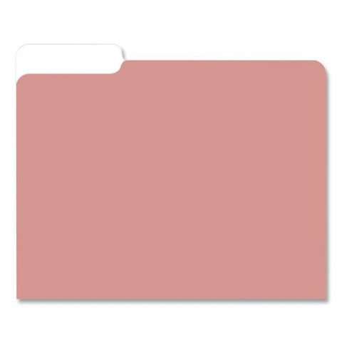 Bespoke Letterpress File Folders, 1/3-cut Tabs: Assorted, Letter Size, Assorted Colors, 6/pack