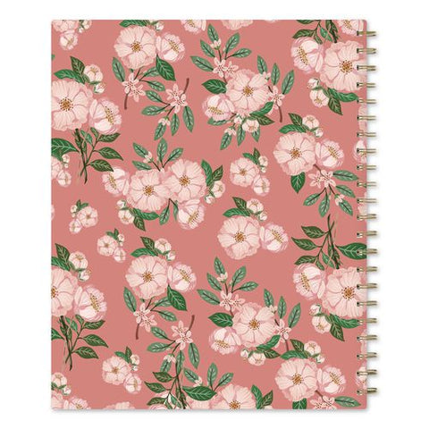 Bespoke Letterpress Notebook, Camellia Floral Cover, (150) 11 X 8.5 Sheets