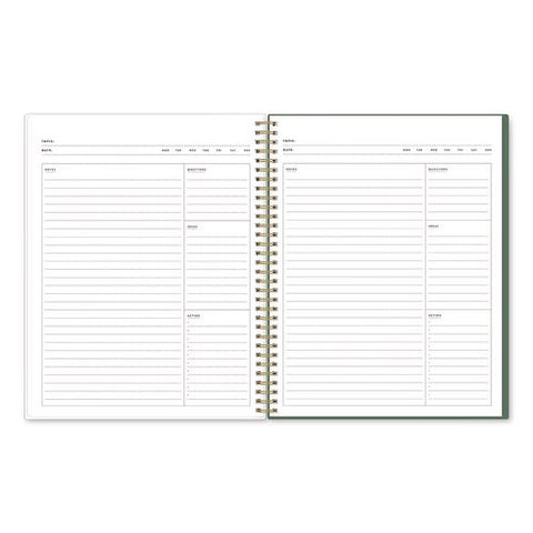 Letterpress Content Notebook, Strawberry And Bee, (150) 11 X 8.5 Sheets