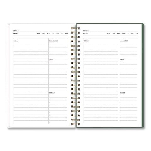 Blue Sky Bespoke Letterpress Content Notebook, Strawberry And Bee Cover, (150) 8 X 5 Sheets