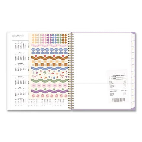Sincerely Jules Becca Academic Year Weekly/monthly Planner, 11 X 8.5, Purple Cover, 12-month (july To June): 2026 To 2027