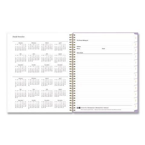 Sincerely Jules Becca Academic Year Weekly/monthly Planner, 11 X 8.5, Purple Cover, 12-month (july To June): 2026 To 2027