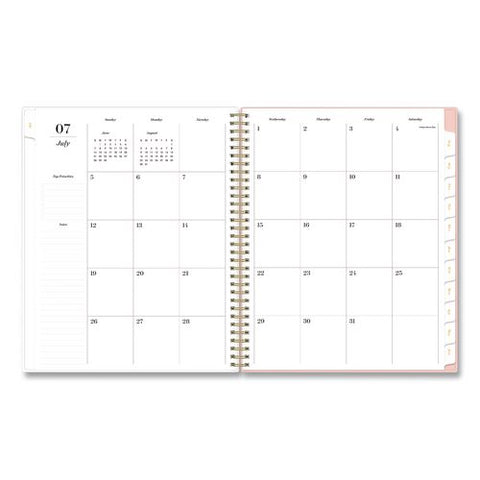Sincerely Jules Berry Season Rose Academic Year Weekly/monthly Planner, 11 X 8, Pink Cover, 12-month (july To June):2026-2027