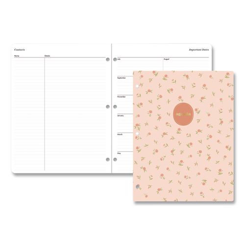 Sincerely Jules Cami Peach Academic Year Monthly Planner, 11 X 8, Peach Cover, 12-month (july To June): 2026 To 2027