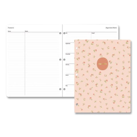 Sincerely Jules Cami Peach Academic Year Monthly Planner, 11 X 8, Peach Cover, 12-month (july To June): 2026 To 2027