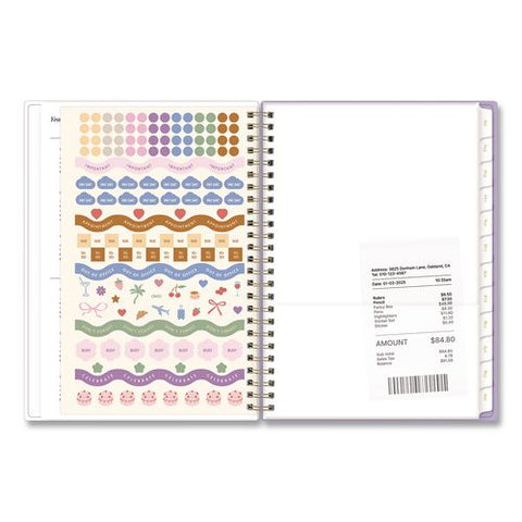 Sincerely Jules Forget Me Not Academic Year Weekly/monthly Planner, 30 Notes Pages, 8 X 6, 12-month (july-june): 2026 To 2027