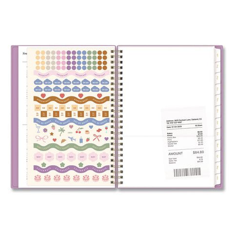 Sincerely Jules Violet Academic Year Weekly/monthly Planner, 30 Notes Pages, 8 X 6, 12-month (july To June): 2026 To 2027
