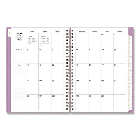 Sincerely Jules Violet Academic Year Weekly/monthly Planner, 30 Notes Pages, 8 X 6, 12-month (july To June): 2026 To 2027