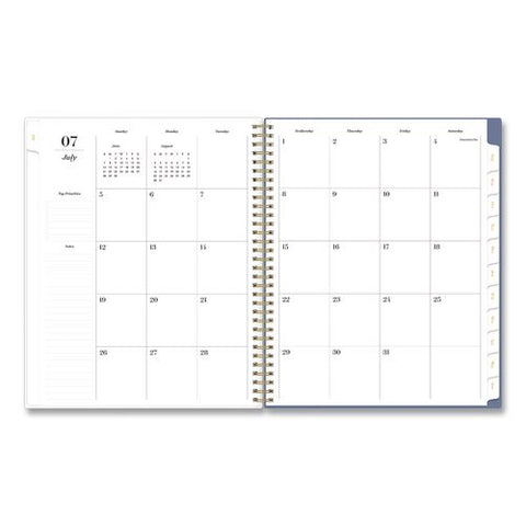 Sincerely Jules Mahana Blue Academic Year Weekly/monthly Planner, 11 X 8, 12-month (july To June): 2026 To 2027
