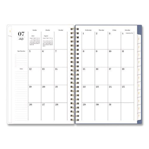 Sincerely Jules Mahana Blue Academic Year Weekly/monthly Planner, 8 X 5, 12-mont (july To June): 2026 To 2027
