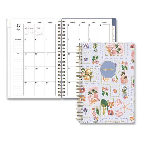 Sincerely Jules Mahana Blue Academic Year Weekly/monthly Planner, 8 X 5, 12-mont (july To June): 2026 To 2027