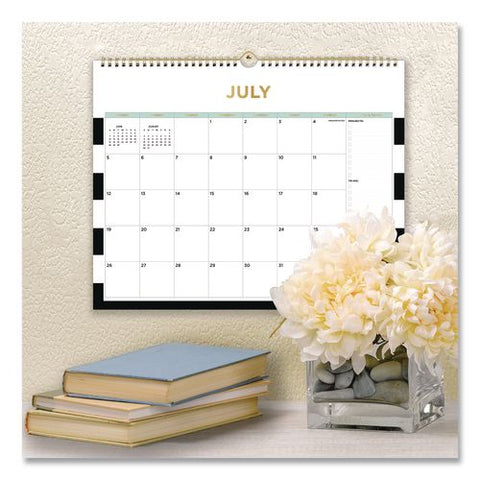Day Designer Rugby Stripe Academic Monthly Wall Calendar, 15 X 12, White Sheets, 12-month (july To June): 2026 To 2027