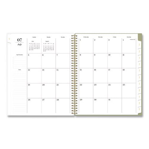 Sincerely Jules Anoura Sage Weekly/monthly Planner, 11 X 8, 12-month (july To June): 2026 To 2027