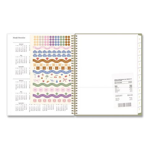 Sincerely Jules Anoura Sage Weekly/monthly Planner, 11 X 8, 12-month (july To June): 2026 To 2027