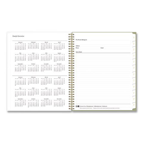 Sincerely Jules Anoura Sage Weekly/monthly Planner, 11 X 8, 12-month (july To June): 2026 To 2027