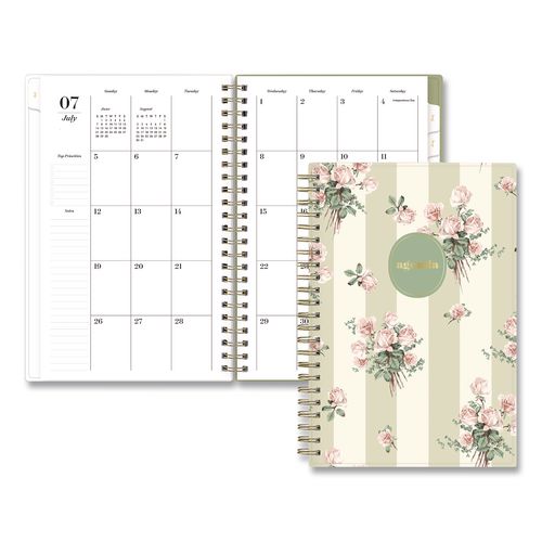 Sincerely Jules Anoura Sage Weekly/monthly Planner, 8 X 5, 12-month (july To June): 2026 To 2027