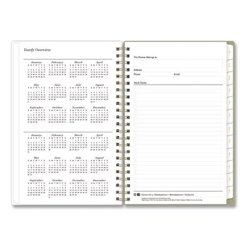Sincerely Jules Anoura Sage Weekly/monthly Planner, 8 X 5, 12-month (july To June): 2026 To 2027