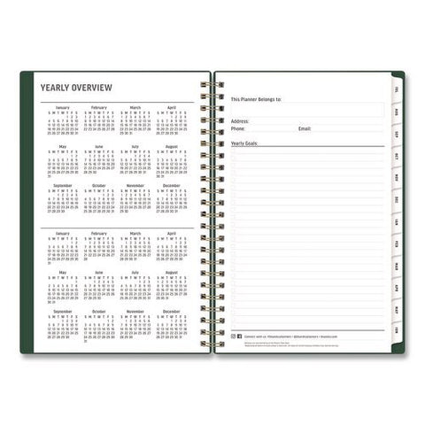 Academic Year Weekly/monthly Planner, 8 X 5, Deep Forest Cover, 12-month (july To June): 2026 To 2027
