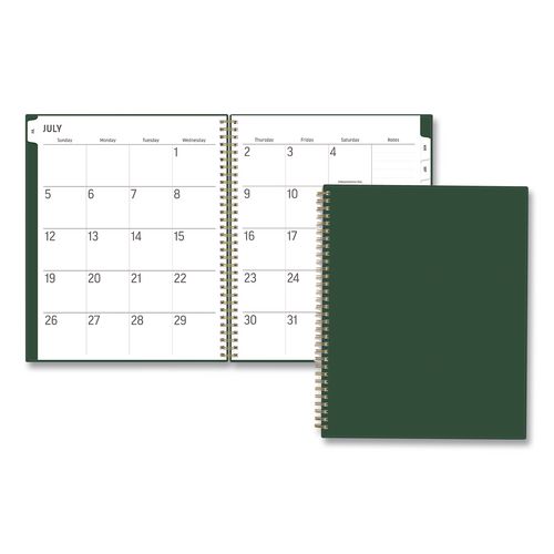 Academic Year Weekly/monthly Planner, Large Print, Deep Forest Cover, 11 X 8, 18-month: July 2026 To Dec 2027