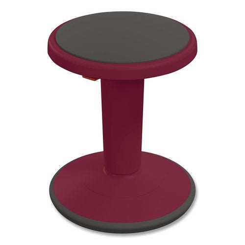 Hierarchy Grow Stool, Short, Backless, Supports Up To 250 Lbs, 14" To 18" Seat Height, Currant Seat, Currant Base