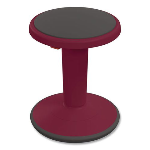Hierarchy Grow Stool, Short, Backless, Supports Up To 250 Lbs, 14" To 18" Seat Height, Currant Seat, Currant Base