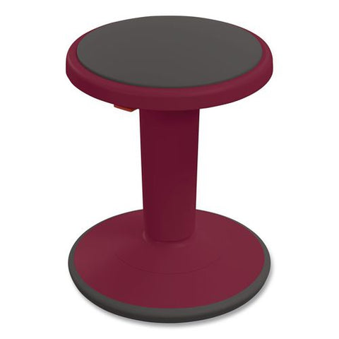 Hierarchy Grow Stool, Tall, Backless, Supports Up To 250 Lbs, 17" To 24" Seat Height, Currant Seat, Currant Base