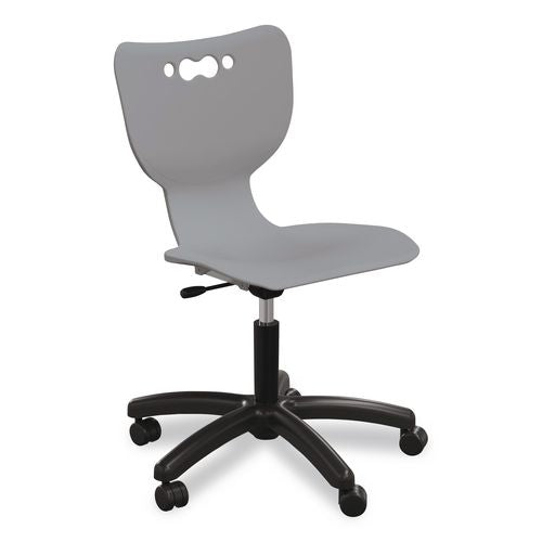 Hierarchy Five-star Chair, Supports Up To 250 Lbs, 21.68" Seat Height, Gray Seat, Gray Back, Black Base