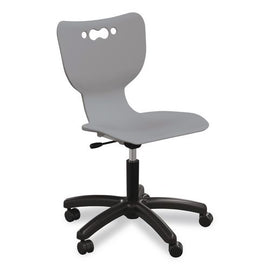 Hierarchy Five-star Chair, Supports Up To 250 Lbs, 21.68" Seat Height, Gray Seat, Gray Back, Black Base