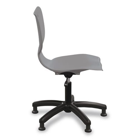 Hierarchy Five-star Chair, Supports Up To 250 Lbs, 21.68" Seat Height, Gray Seat, Gray Back, Black Base