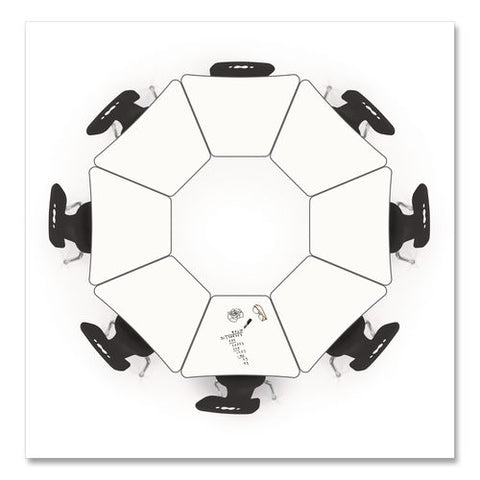 Hierarchy Beam Desk, 34.4" X 24" X 18" To 29", White Porcelain Steel With Black Legs, Ships In Two Boxes (worksurface/legs)