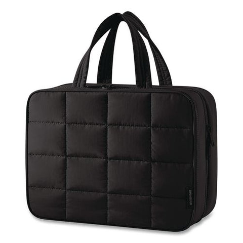 Spacesaver Puffy Toiletry Bag, 4.75 X 11 X 8, Black