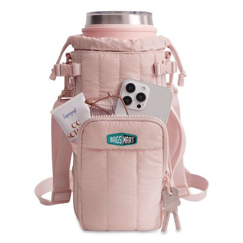 Walker Water Bottle Sling Bag, 4.3 X 4.3 X 10.3, Pink
