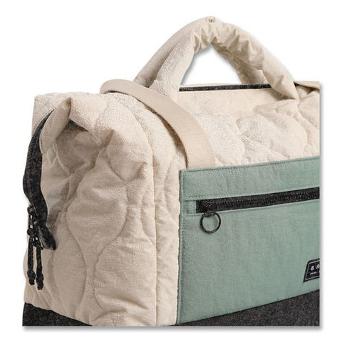 Walker Weekender Duffel, Fits Devices Up To 15.6", 18 X 8.5 X 14.6, Cream