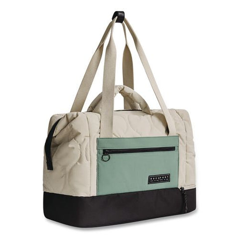 Walker Weekender Duffel, Fits Devices Up To 15.6", 18 X 8.5 X 14.6, Cream