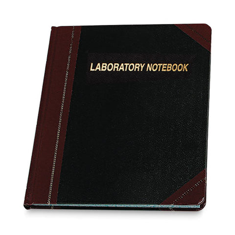 Laboratory Notebook, Data/lab-record Format, Black/red Cover, (150) 10.38 X 8.13 Sheets