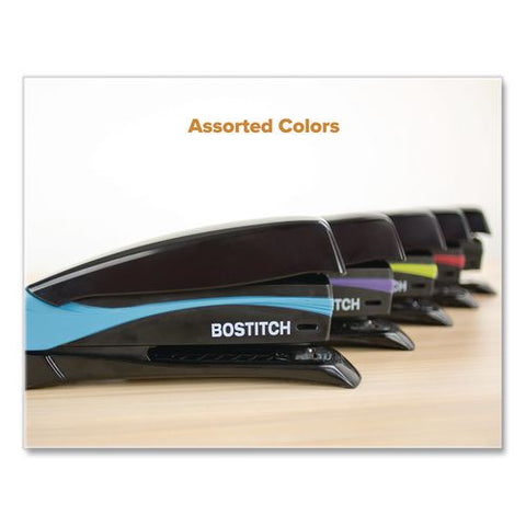 Inspire Spring-powered Stapler, Value Pack, 20-sheet Capacity, Black