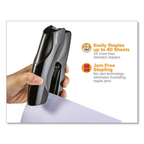 Office Heavy Duty Stapler, 40-sheet Capacity, Black