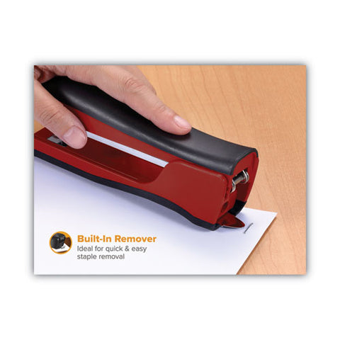 Dynamo Stapler, 20-sheet Capacity, Red