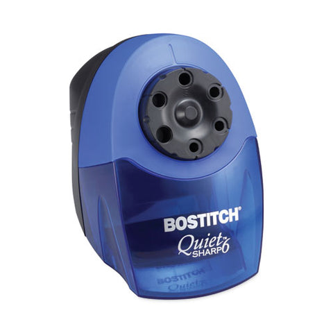 Quietsharp 6 Classroom Electric Pencil Sharpener, Ac-powered, 6.13 X 10.69 X 9, Blue