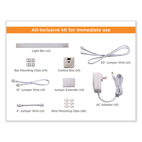 Led Dimmable Under Counter Lighting With Motion Sensor And Magnetic Option One-bar Kit, 0.78w X 0.39h, 9" Length