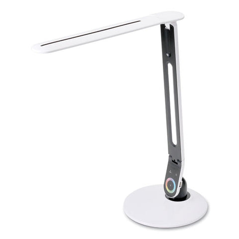 Color Changing Led Desk Lamp With Rgb Arm, 18.12" High, White