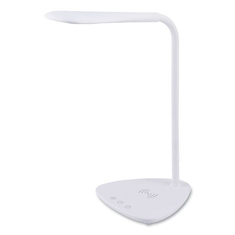 Flexible Wireless Charging Led Desk Lamp, 12.88" High, White